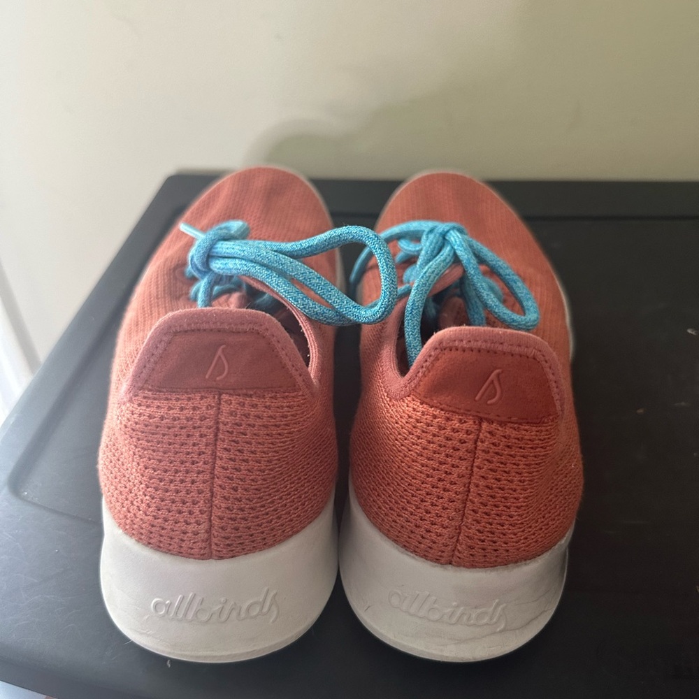 Allbirds Women's Tree Runners Wool Coral Orange Comfort Running Shoes Male 11 - Picture 4 of 6